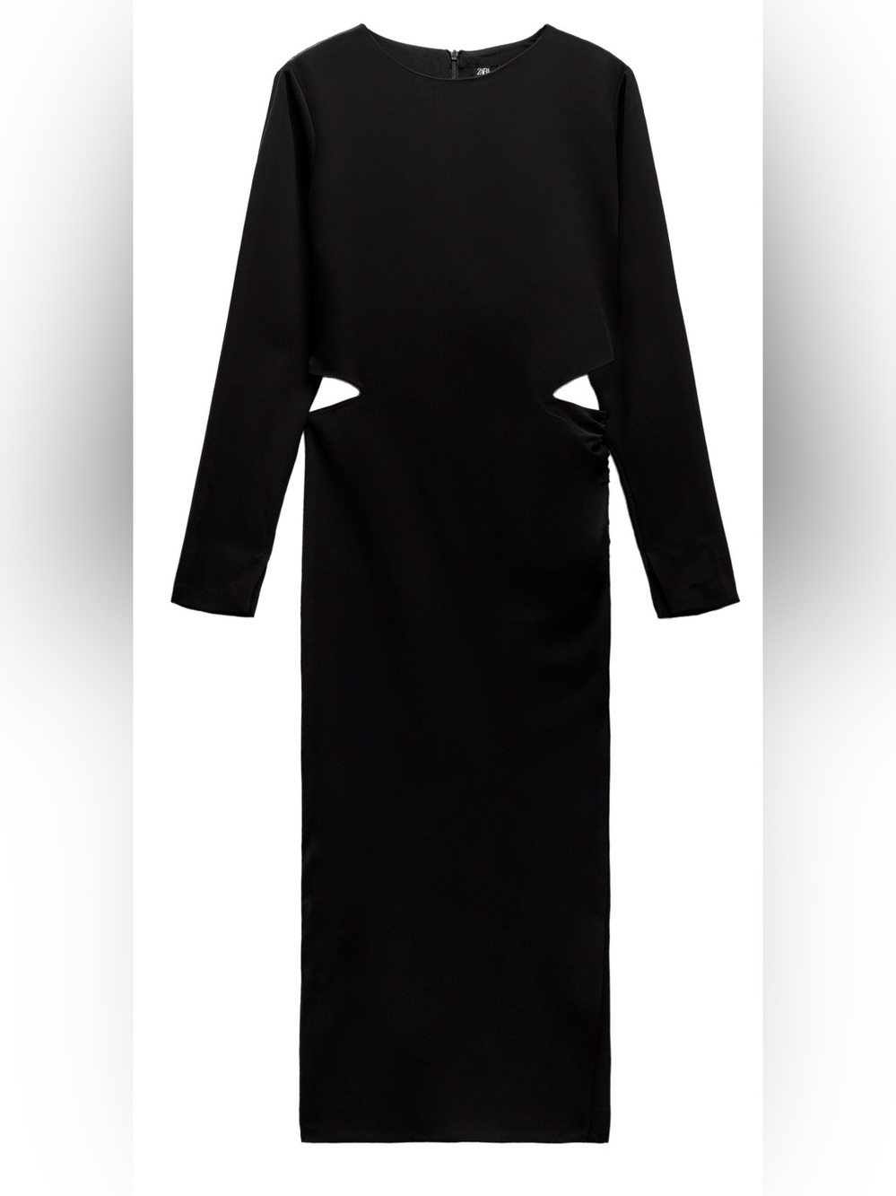 ZARA CUT OUT CREPE DRESS - M